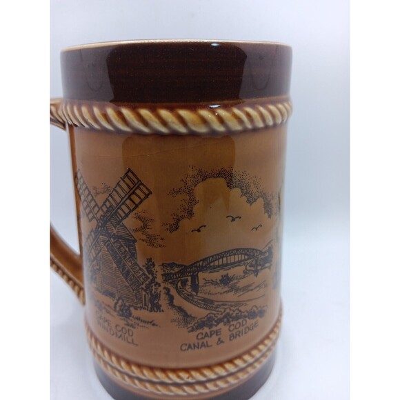 Mug Stein Cape Cod Massachusetts Ceramic Souvenir 3D Beer Cup Gift Collectable - Picture 4 of 8